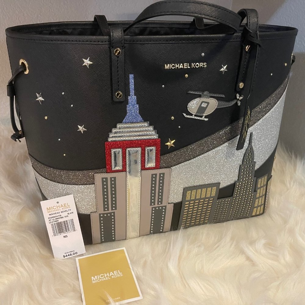 Michael Kors Nouveau Novelty large drawstring tote bag - Picture 2 of 6